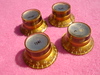 60's Amber reflector knobs : 