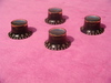 1962 through 1966 ES335 SG Black Reflector knobs : 