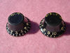 107-  Les Paul Junior black bonnet knobs : 