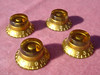 037-  Les Paul Amber Bonnet knobs : 